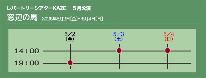 窓辺の馬