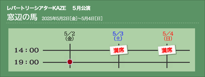 窓辺の馬